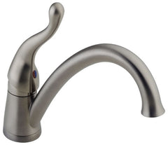 DELTA FAUCET Delta Faucet 117-SSWF Kitchen Faucet Deck Mount Single Handle