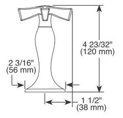 DELTA FAUCET Delta Faucet HX5390-BN RSVP Cross Handles Brilliance Brushed Nickel
