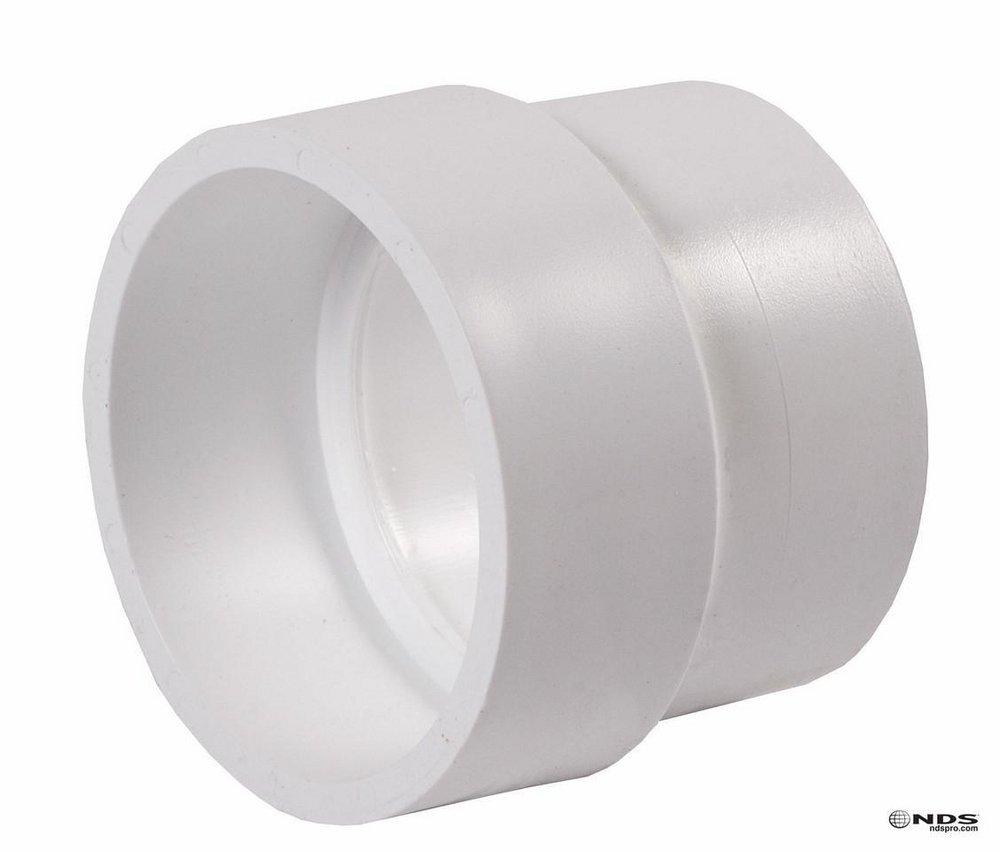 NDS NDS 3P15 3 Inch Hub Plastic DWV Coupling Solvent Weld for Plumbing Professionals