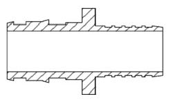 UPONOR Uponor Q4587575 3/4 Inch ProPEX x Polybutylene Straight Adapter Brass