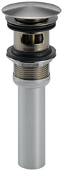 DELTA FAUCET Delta Faucet 72173-SS Push Pop-Up Drain Assembly Metal Brilliance Stainless for Bathroom Sink with Overflow
