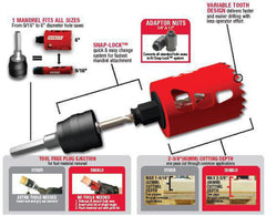 Diablo DHS5000 Snap-Lock 5 Inch Hole Saw Mandrel System
