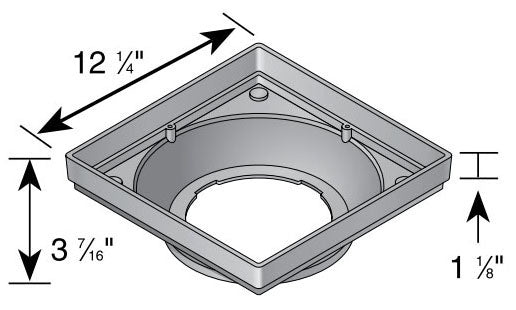 NDS NDS 1230 Low Profile Adapter for 3, 4, 6, 8 Inch Sewer and Drain Pipe