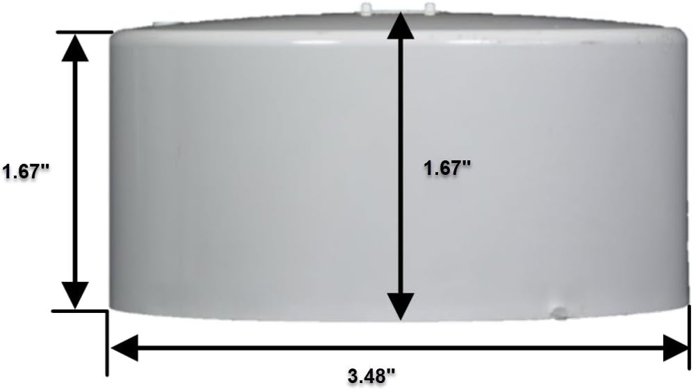 NDS NDS 3P06 PVC S&D Cap Solvent Weld Round Head Hub White