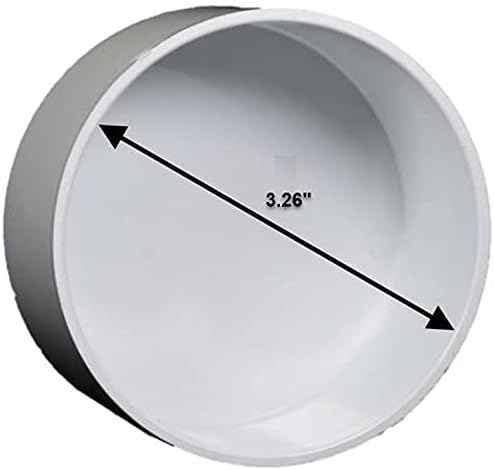 NDS NDS 3P06 PVC S&D Cap Solvent Weld Round Head Hub White