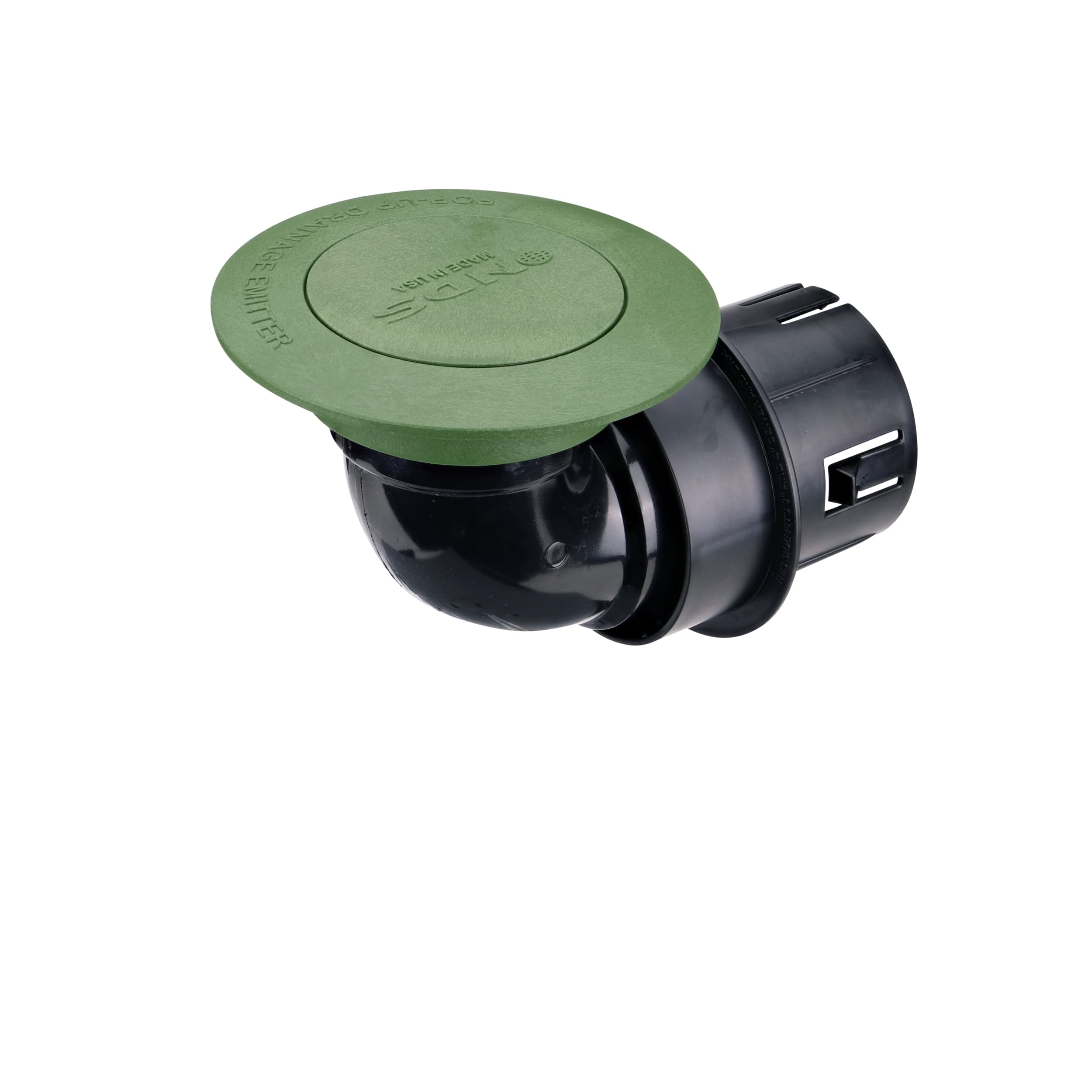 NDS NDS 430 Pop-Up Drainage Emitter with Elbow and Universal Adapter for 3 in. & 4 in. Drain Pipes Green Plastic