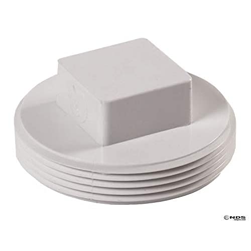 NDS NDS 41P8 PVC Solvent Weld Sewer and Drain Plug - White