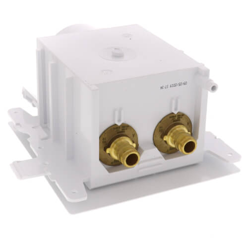 OATEY Oatey 37543 Moda Expansion PEX Washing Machine Outlet Box With Face Plate and Brass Valve