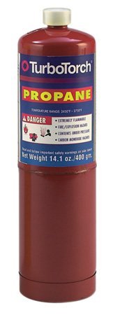 TURBO TORCH TurboTorch 0916-0004 Replacement Propane Tank 14.1oz For Dual Fuel Hand Torches PT-1