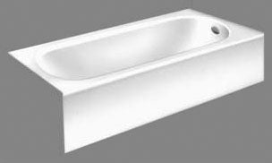 AMERICAN STANDARD American Standard 2391.202.222 Princeton Bathtub 60 inch Linen Alcove Right Drain Americast Bathtub