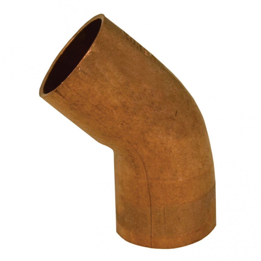 JONES STEPHENS JONES STEPHENS C75040 1/4 Inch Copper 45 Degree Elbow Wrot