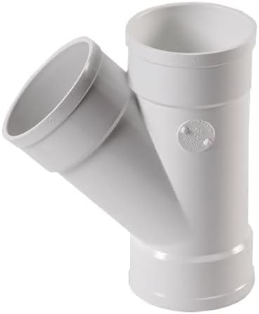 NDS NDS 3P08 PVC 45 Degree Wye Hub x Hub x Hub White