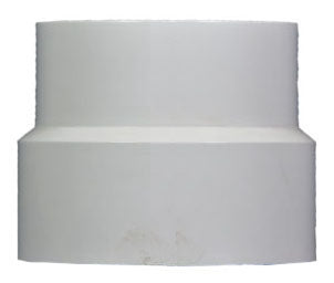 NDS NDS 3P12 Solvent Weld Adapter 3 Inch x 4 Inch Hub DWV x Hub Sewer and Drain PVC White