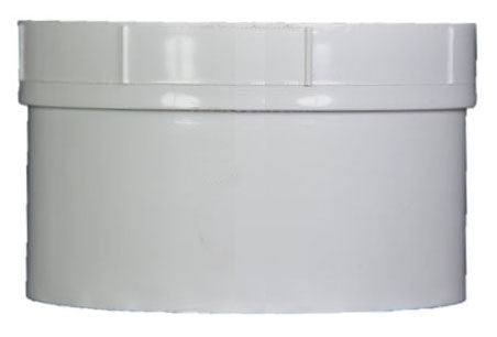 NDS NDS 413P PVC Cleanout Adapter Solvent Weld 4 Inch White
