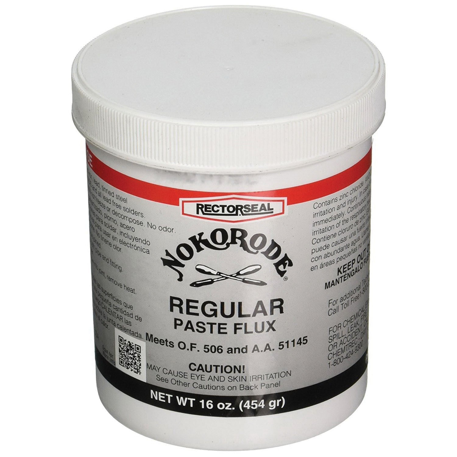 RECTORSEAL Rectorseal 14030 Nokorode Regular Paste Flux 1 lb Lead-Free Tan Paste