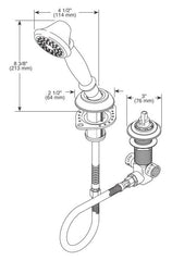 DELTA FAUCET Delta Faucet RP33791-NN-LHP Hand Held Shower 69 Inch Hose 2 GPM Brilliance Pearl Nickel