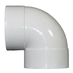 NDS NDS 8P02 8 Inch Solvent Weld White PVC Sewer and Drain Elbow
