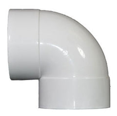 NDS 8P02 8 Inch Solvent Weld White PVC Sewer and Drain Elbow