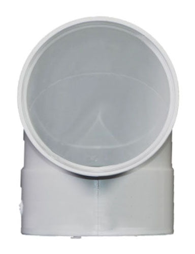 NDS NDS 8P02 8 Inch Solvent Weld White PVC Sewer and Drain Elbow