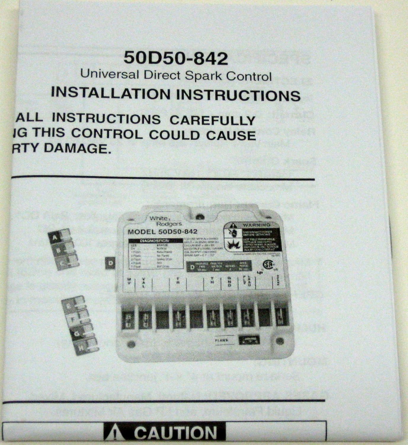 WHITE-RODGERS White-Rodgers 50D50-842 Universal Direct Spark Ignition Control Kit 18 to 30 VAC