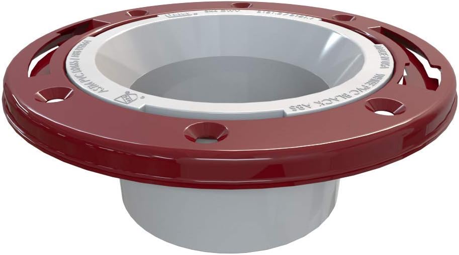 OATEY Oatey 43513 PVC Closet Flange with Metal Ring 3-Inch or 4-Inch Solvent Weld