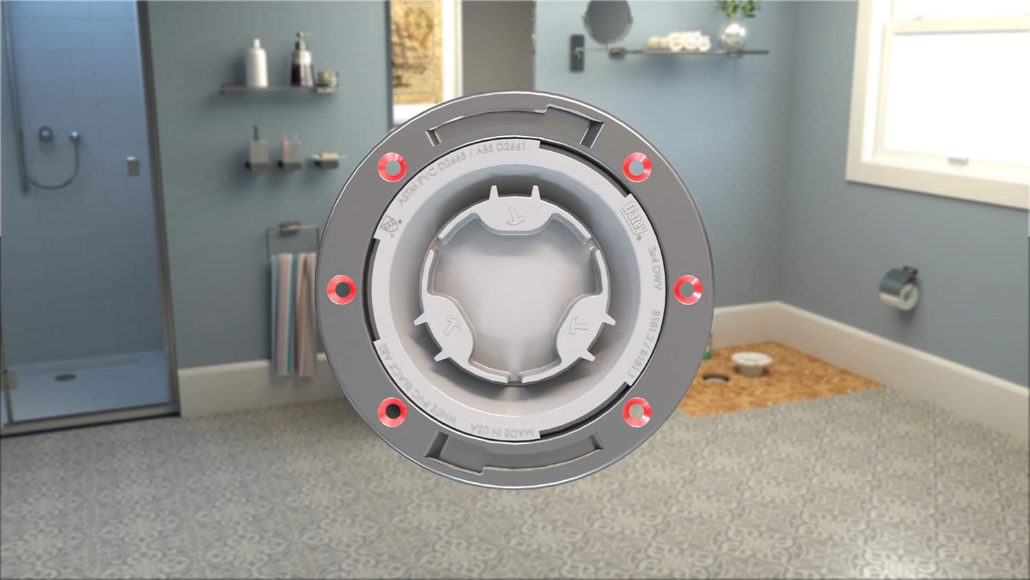 OATEY Oatey 43513 PVC Closet Flange with Metal Ring 3-Inch or 4-Inch Solvent Weld