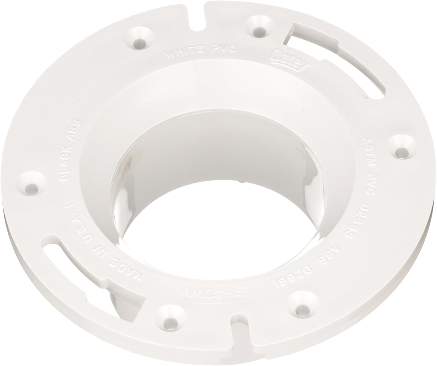 OATEY Oatey 43525 3 in. or 4 in. PVC Long Pattern Closet Flange with Plastic Ring without Test Cap
