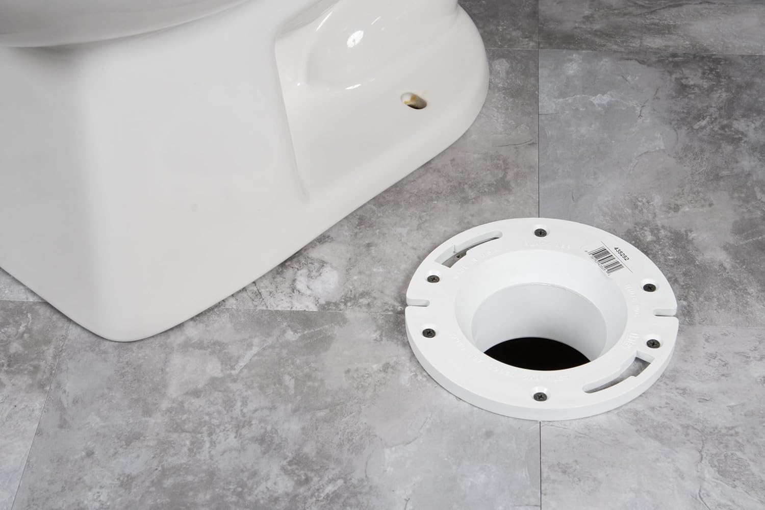 OATEY Oatey 43525 3 in. or 4 in. PVC Long Pattern Closet Flange with Plastic Ring without Test Cap