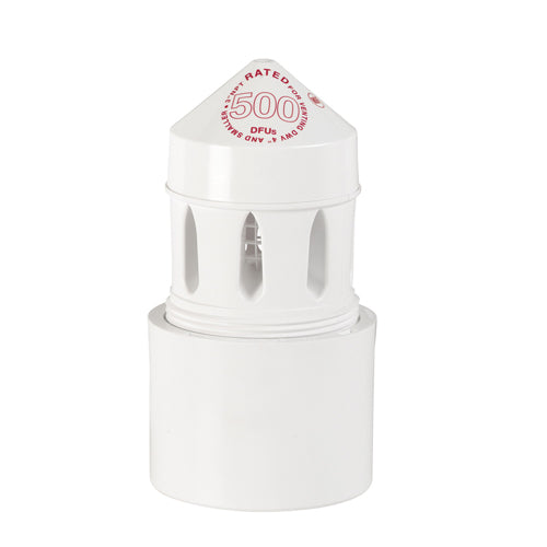 OATEY Oatey 39223 Air Admittance Valve PVC Adapter 3 inch - 4 inch Black/White