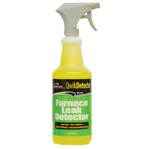 QWIK PRODUCTS QwikProducts QT4500 Furnace Leak Detector Spray Bottle 1 Quart Light Yellow