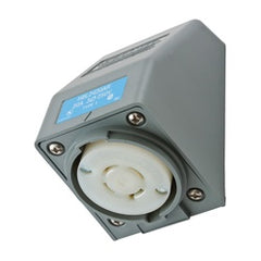 HUBBELL HUBBELL HBL2420AR Locking Safety-Shrouded Receptacle Gray/White