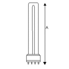 LEDVANCE LEDVANCE FT24DL/835/ECO/20580 Compact Fluorescent Lamp 24W (1 Pack) FT24DL/835/ECO/20580