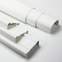 EATON Rectorseal 84005 Fortress LDK-92-W White PVC Lineset Wall Duct Kit, 3.5 inch 12 ft