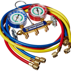 YELLOW JACKET Yellow Jacket 41213 Series 41 Manifold with 2-1/2 Inch Gauges, 36 Inches, psi, R-12/22/502
