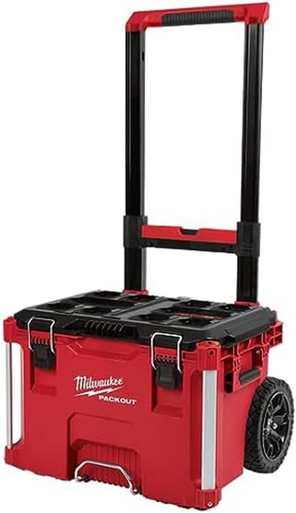 MILWAUKEE Milwaukee 48-22-8426 Packout Rolling Tool Box, 250 lb Capacity, Red