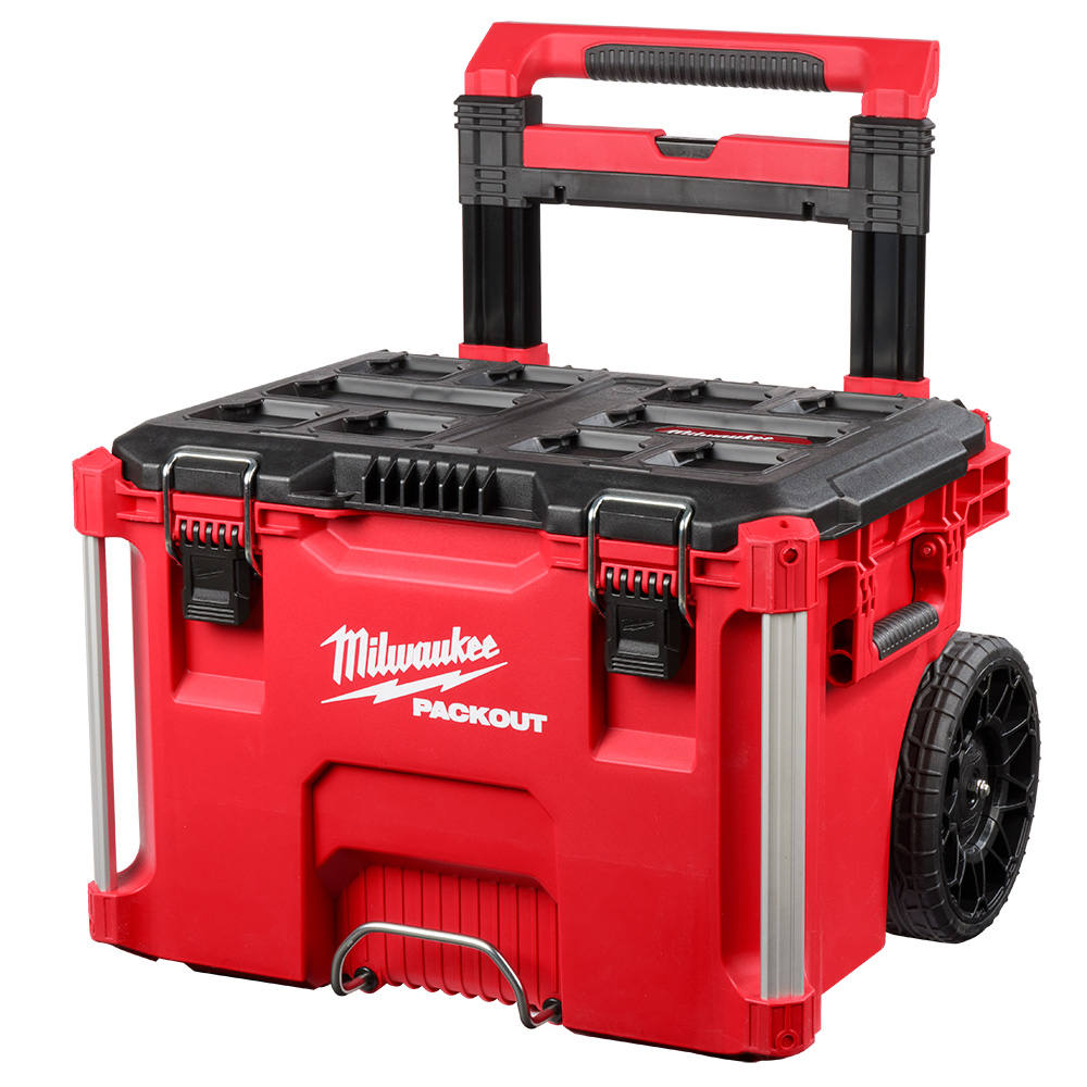 MILWAUKEE Milwaukee 48-22-8426 Packout Rolling Tool Box, 250 lb Capacity, Red