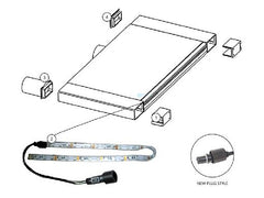 Custom Molded Products 25677-330-950 Brilliant Wonders 36 Inch LED Waterfall Light Strip with Connector