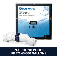 HAYWARD Hayward W3AQR15 AquaRite Salt Chlorination System for In-Ground Pools up to 40,000 Gallons