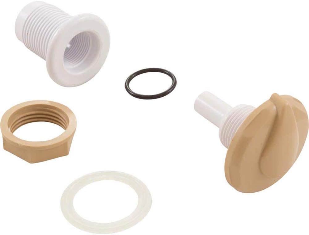 CUSTOM MOLDED PRODUCTS Custom Molded Products 25098-009-000 Spa Air Control 1 inch Socket Tan Gunite Fiberglass Replacement 25098-000-000