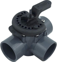PENTAIR Pentair 263028 PVC Diverter Valve 3-Way 2 Inch Black