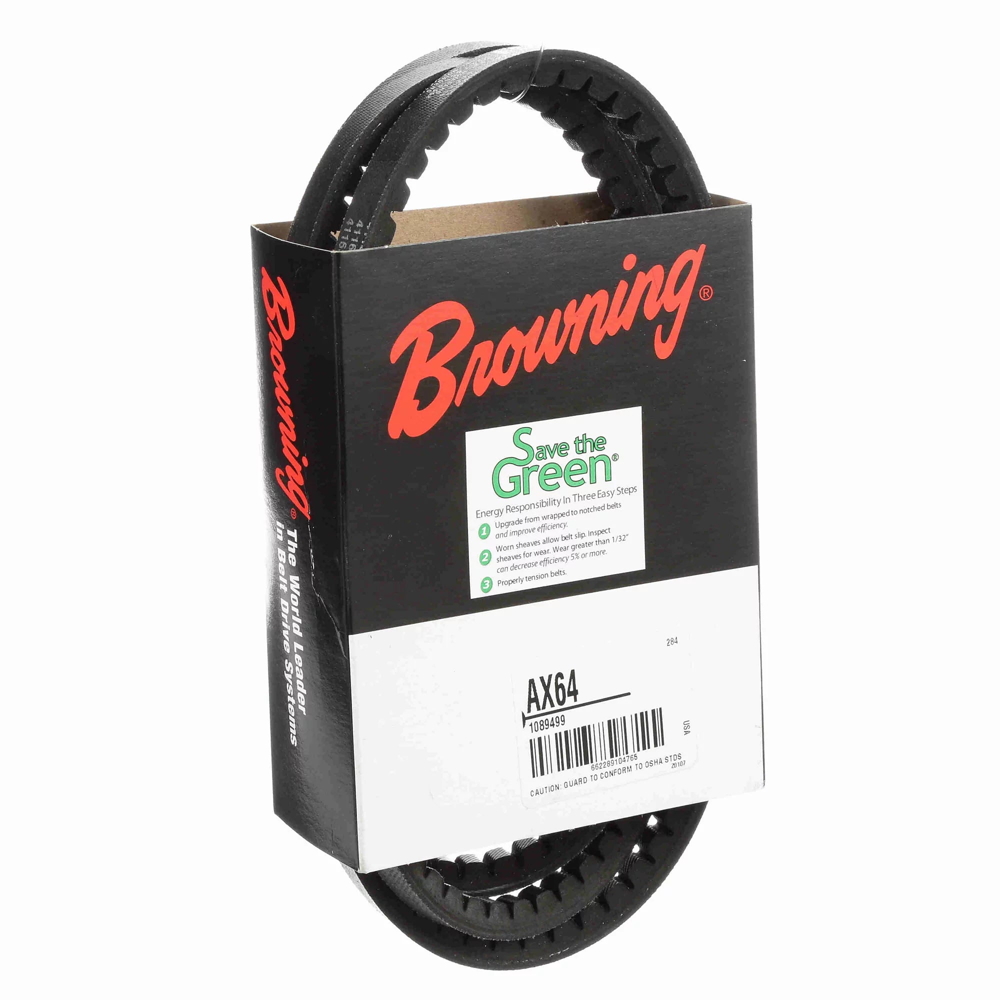 BROWNING Browning 1089499 AX64 Gripnotch Belt Cogged V-Belt