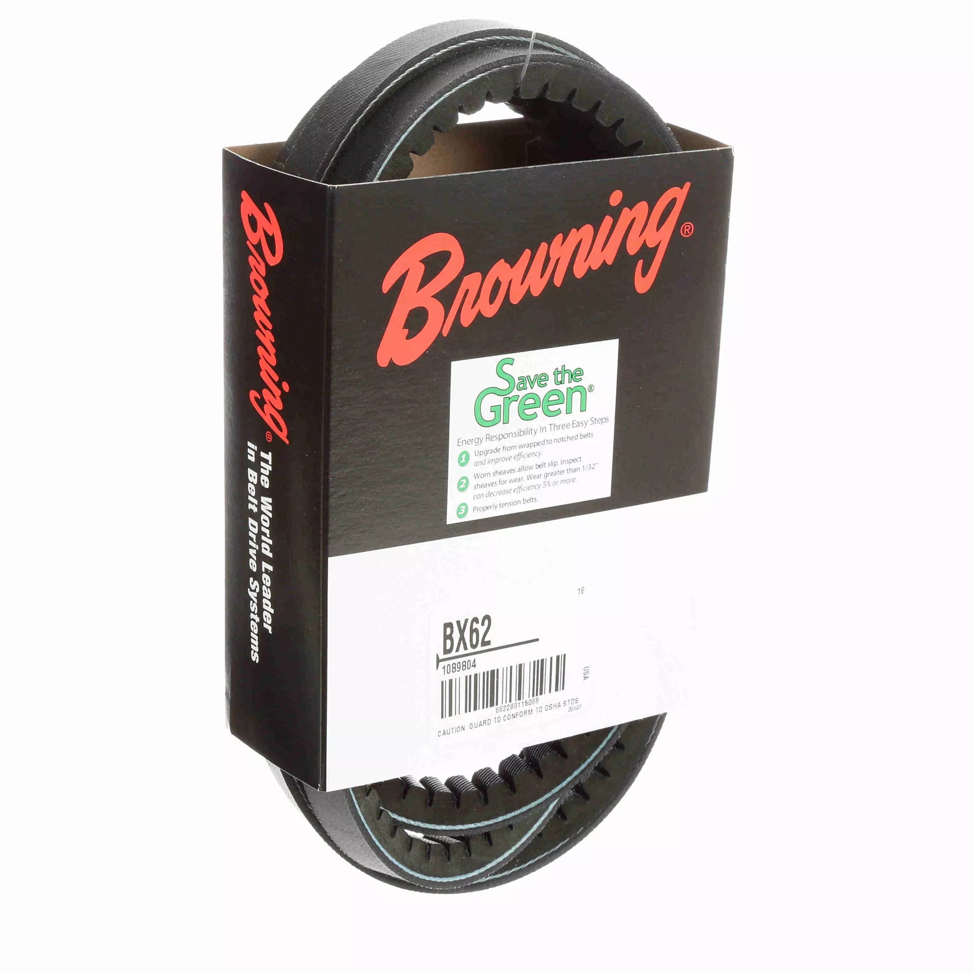 BROWNING Browning 1089804 BX62 Gripnotch Belt 21/32 inches BX Replacement 1089804