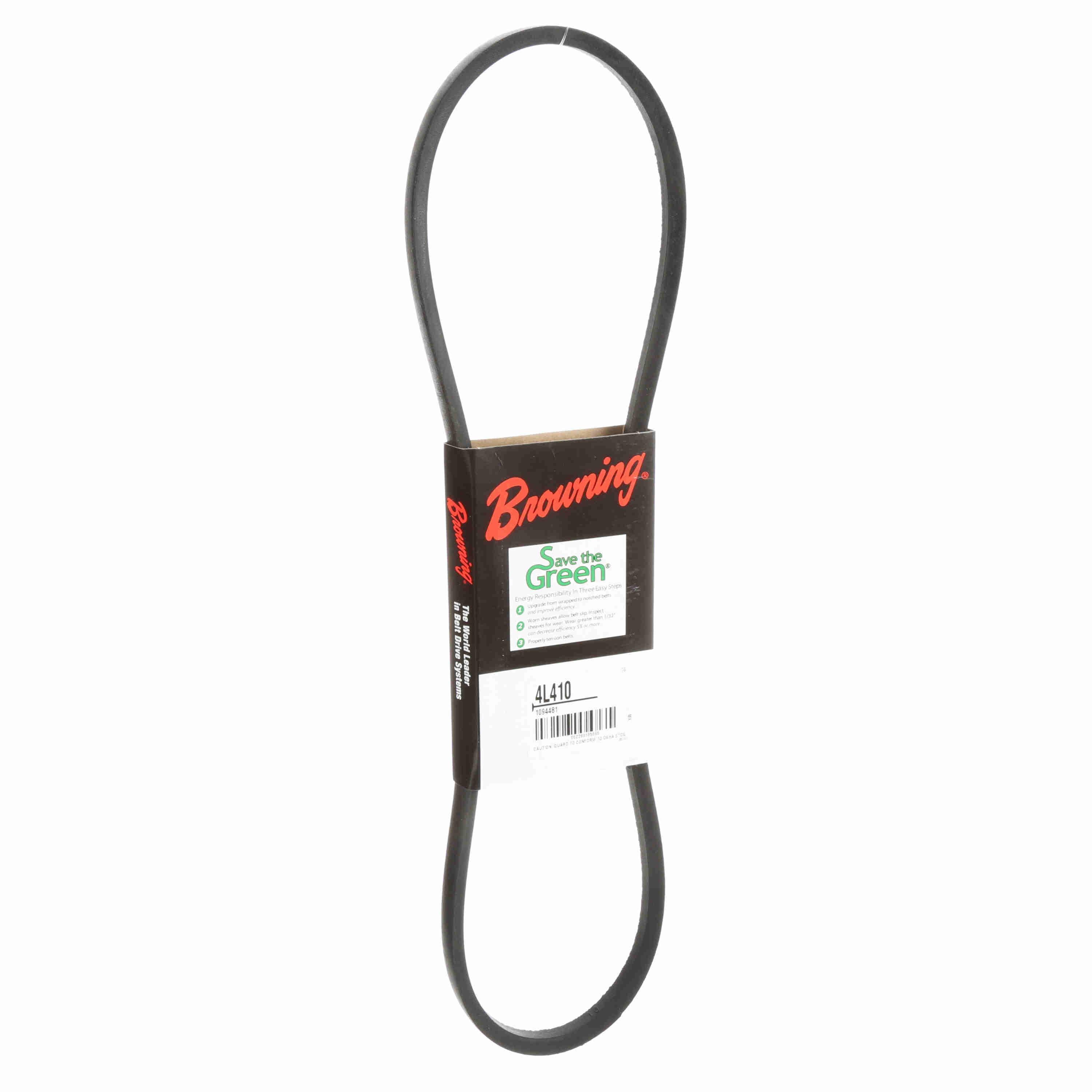 BROWNING Browning 1094481 V-Belt 4L410 Power Transmission EPDM Non-Cogged