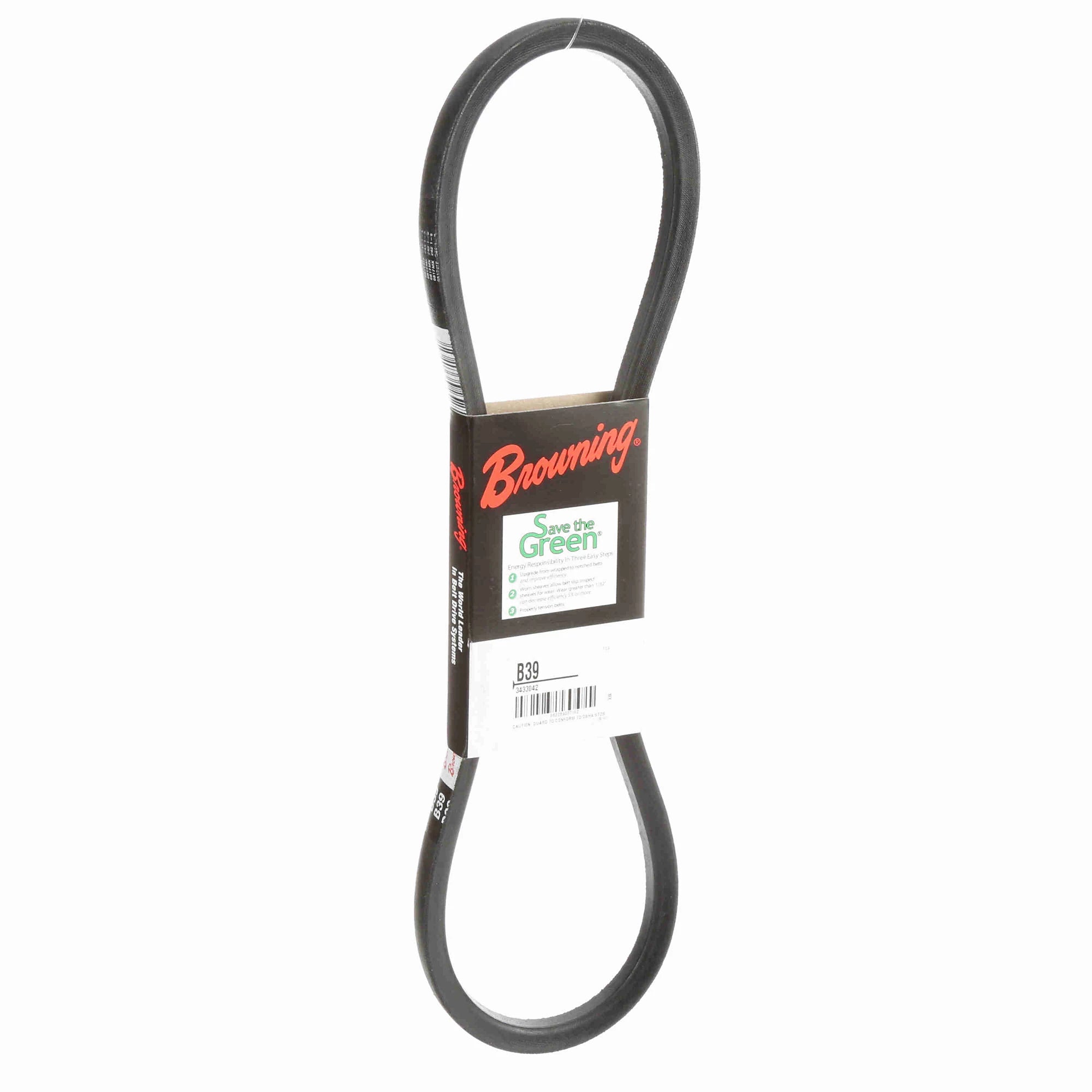 BROWNING Browning 3433042 B39 Gripbelt V-Belt Standard Belt Length (42 inches)