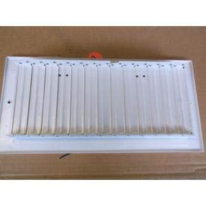 TRUAIRE TRUaire A301HM 14 inch x 6 inch Aluminum Adjustable Curved Blade Wall/Ceiling Register