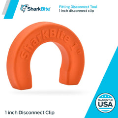 SHARKBITE SharkBite U714A Disconnect Clip 1 Inch Orange - Plumbing Tool for Push-to-Connect Fittings