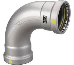 VIEGA Viega 28605 MegaPressG 3 inch 90 Degree Elbow Press Connection Zinc-Nickel Coated