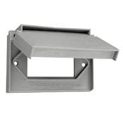 LEVITON Leviton 4996-GY 1-Gang Decora/GFCI Device Wallplate Horizontal Gray