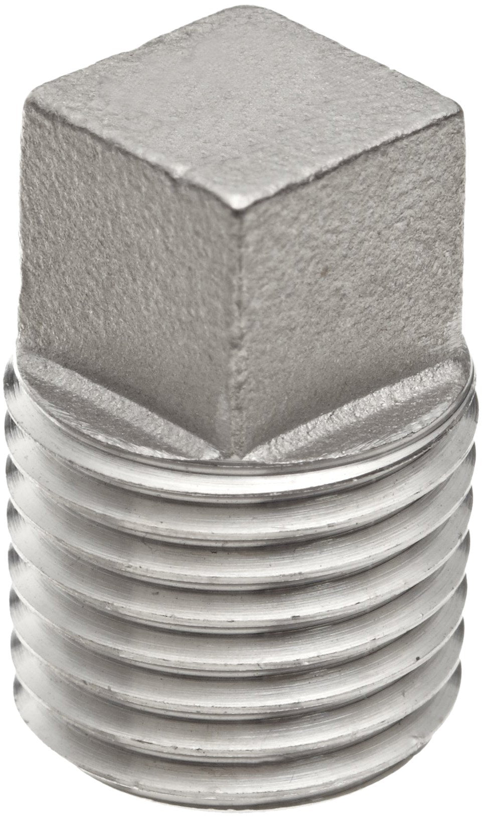 MERIT BRASS Merit Brass K617A-06 Stainless Steel Square Head Plug 3/8 Inch MNPT Class 150