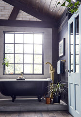 MOEN Moen TS50100 Freestanding Tub Filler Floor Mounting Bracket Transitional Unfinished